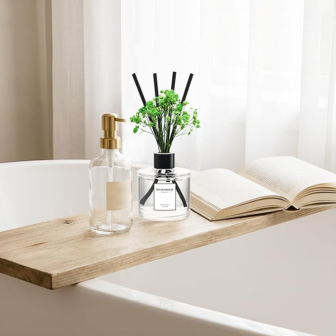 Reed Diffuser Set of 3 Pack,Clean Linen/Lavender Eucalyptus/Ocean Breeze Scented Oil Diffuser with Sticks(1.7 fl oz Each Pack),Air Freshener for Bedroom Bathroom Office | Shelf Decor