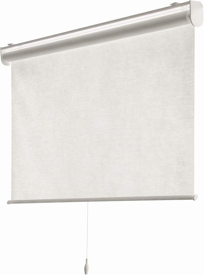 CHICOLOGY Roller Shades , Cordless Blinds , Window Shades for Home , Roller Window Shades , Window Treatments , Door Blinds , Light Filtering Shades , Felton White (Natural Woven) , 23"W X 72"H