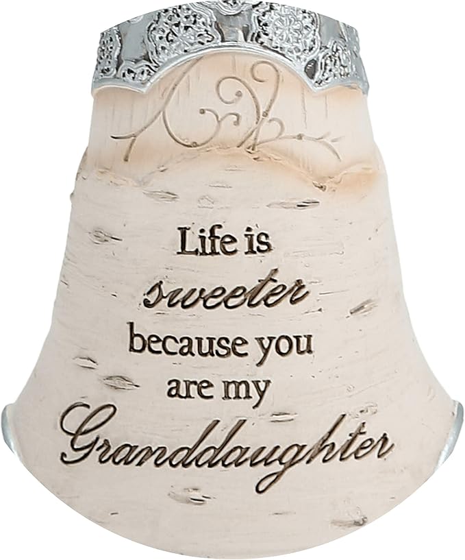 Pavilion Gift Company 82349 Granddaughter Angel Figurine, 5-1/2-Inch, Silver