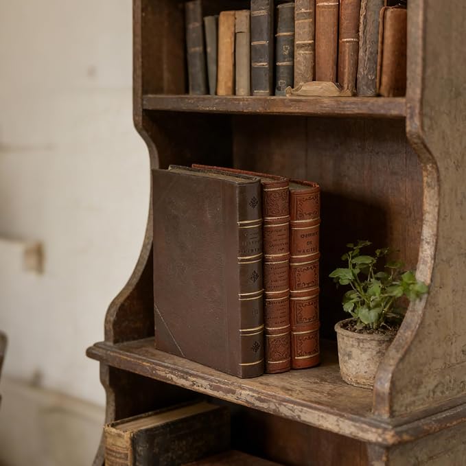 Guichifun Decorative Books Home Decor Accents - Resin Retro Classical Fake Books Faux Books Decoration Gifts for Men Coffee Table Shelf Decor for Living Room Decor 7.8 * 4.7 * 11 Inch