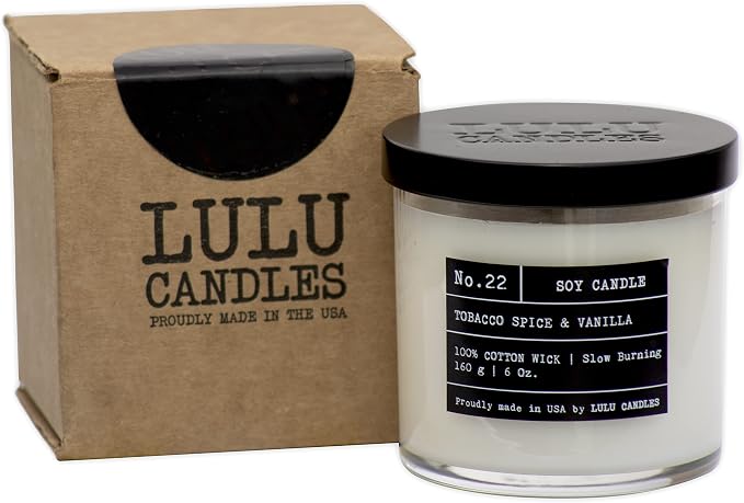 Lulu Candles | Ocean Breeze | Highly Scented Candles for Home | Soy Blend Jar Candle with 100% Cotton Wick | Slow Burning (6 Oz.)