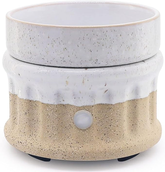 VICTORIA AROMA Ceramic Wax Melt Warmer 3-in-1 Candle Wax Warmer for Scented Wax Melter Electric Fragrance Wax Burner for Home Office Bedroom Gift & Decor