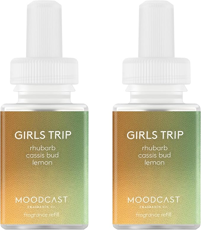 Pura & Moodcast Home Scent Refill - Smart Home Air Diffuser - Long-Lasting Premium Fragrance per Refill - Household Essential - Clean & Safe Diffuser Fragrance - 2 Pack, Girls Trip