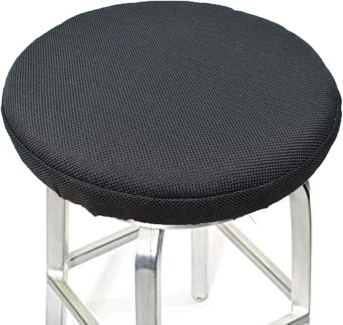 Levoberg Round bar Stool Covers Linen Sponge bar Stool Cushions Round Chair seat slipcovers 13inch/33cm ＃6