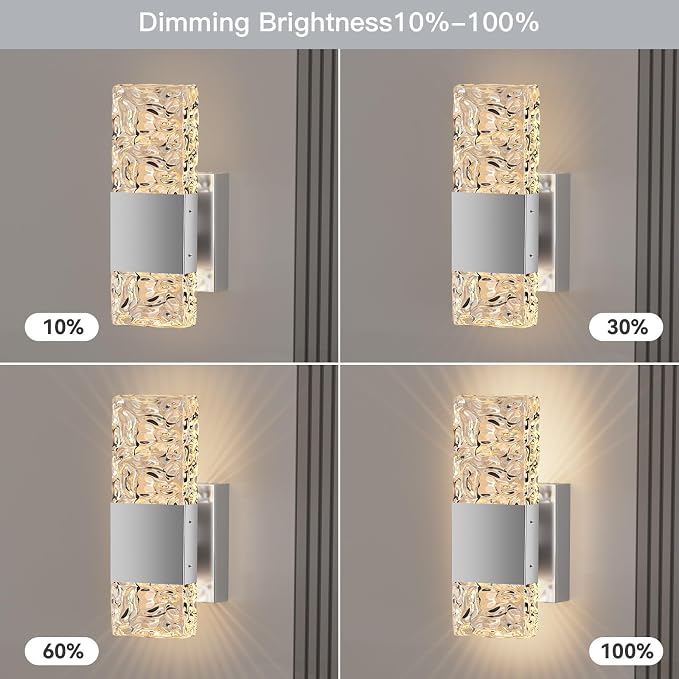 camuucci Battery Operated Wall Sconce Rechargeable Battery Powered 12000mAh Wall Light Indoor Not Hardwired Wall Lamp Fixtures for Bedroom Living Room 2Pack