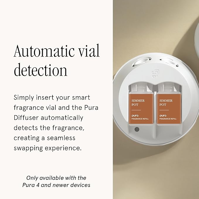 Pura Smart Home Scent Refill - Long-Lasting Premium Fragrance per Refill - Clean Diffuser Fragrance for Home, Office & Apartment - 2 Pack, Simmer Pot