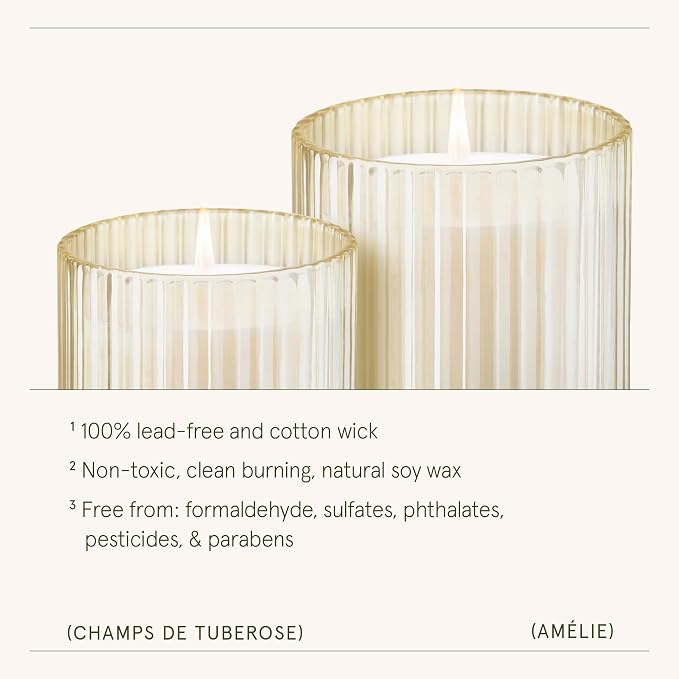 LA JOLIE MUSE Tuberose Floral Scented Candles for Home, 11 oz Natural Soy | Luxury Jar Candle, Clean Non Toxic Wax, Gift for Women & Men, Decorative Candle for Candle Warmer, Ylang, Orange Bloom