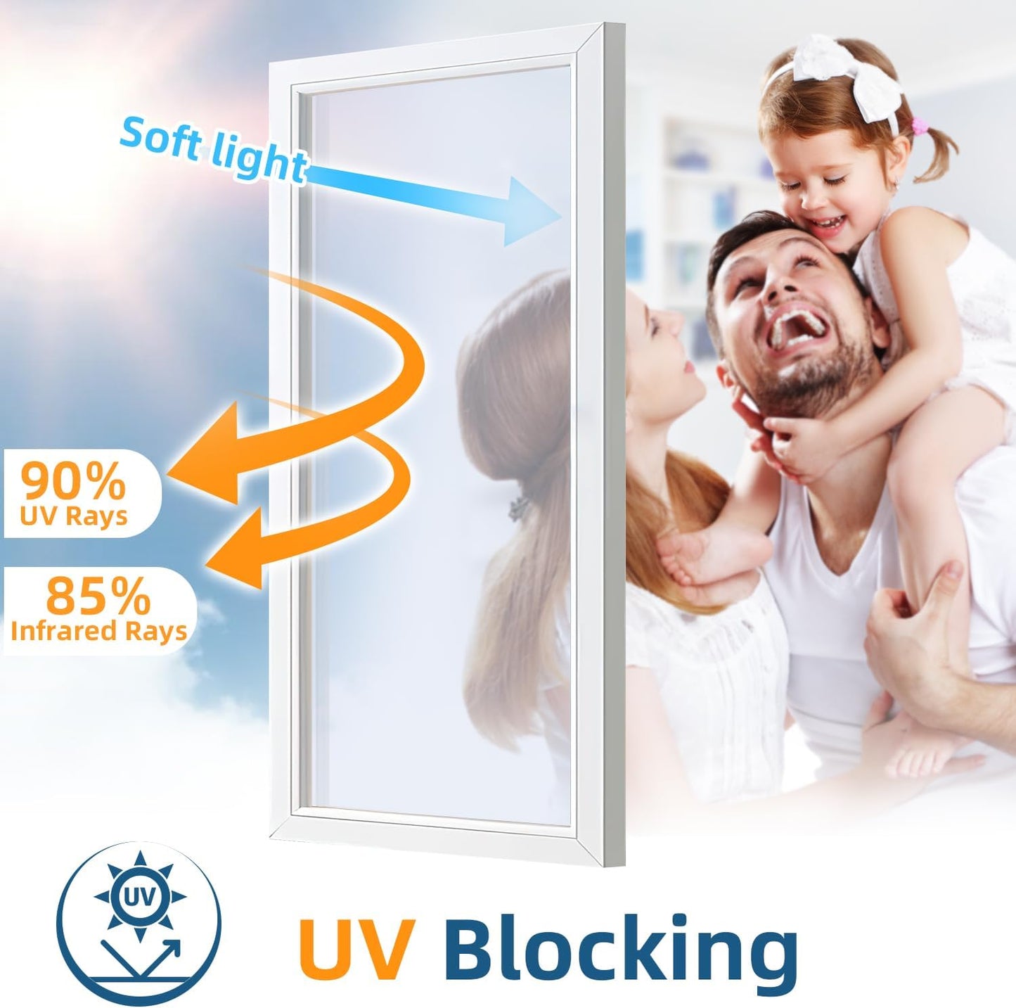 DUOFIRE One Way Window Film Privacy See Out Not in Heat Blocker Window Tint Reflective Mirror Windows Tinting Film for Home Static Cling Anti-UV Sun Blocking Windows Covering（Silver, 23.6x78.7in）