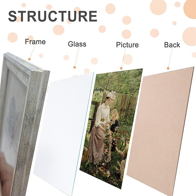 20x30 Picture Frame with Real Glass set of 2, Vintage Frames - Antique Style Frames for Wall - Ornate Frame for Rustic White Office or Home Decor Display Family Friends Wedding Gift