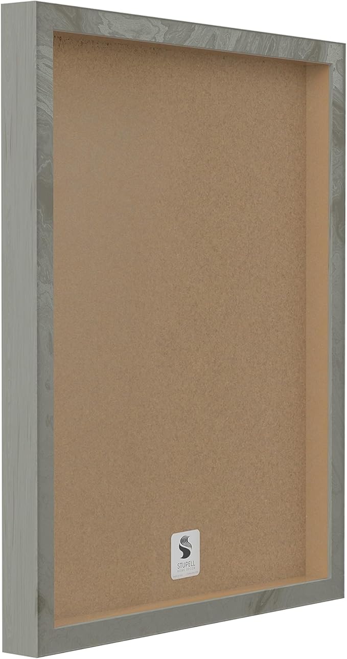 Stupell Industries Fashion Flower Stand Grey Framed Wall Art, 11 x 14, Design by Artist Amanda Greenwood
