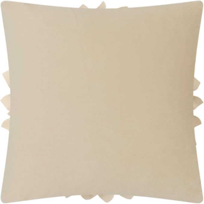 OiseauVoler 3D Sunflower Throw Pillow Cover Decorative Handmade Pillowcase Cushion Cover Case for Home Sofa Bed Living Room Decor 18x18 Inch Tan
