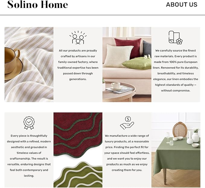 Solino Home European Flax Linen Sheer Curtain 144 Inches Long, 100% Pure Linen Ivory 52 x 144 Inch Long Light Filtering Rod Pocket Window Curtains Panel for Living Room, Bedroom - 1 Panel
