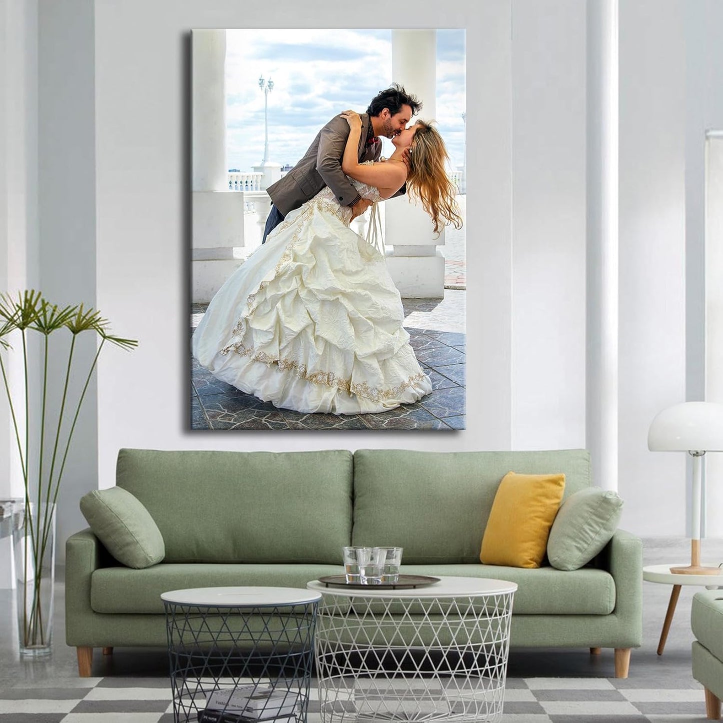 Laoife Custom Canvas Prints with Your Photos 32"x46", Canvas Photo Prints Custom, Personalized Canvas Wall Art for Office Home Bedroom Living Room Wall Decor, Gift for Father's Day Birthday Wedding