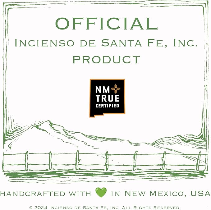 Incienso de Santa Fe - Hickory Natural Wood Incense Bricks Without Holder, 40 Count - Made in the USA