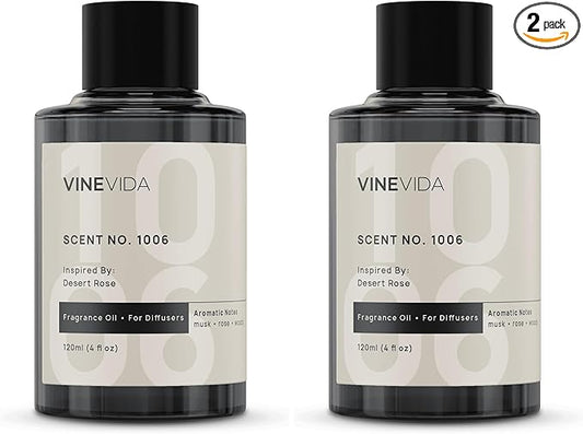 VINEVIDA (4oz) Hotel Fragrance Diffuser Oil - Hotel Scents Diffusers for Home - Cold Air Diffuser Oil - Hotel Scent Essential Oil - Scent No.1006 Inspired by Fairmont Hotels (Pack of 2)