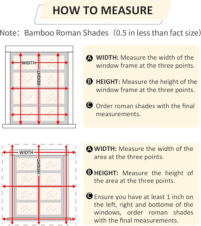 Cordless Bamboo Roman Shades 20x64in, Light Filtering Bamboo Blinds for Indoor Windows, Office, Bathroom and Living Room, Privacy Teak.