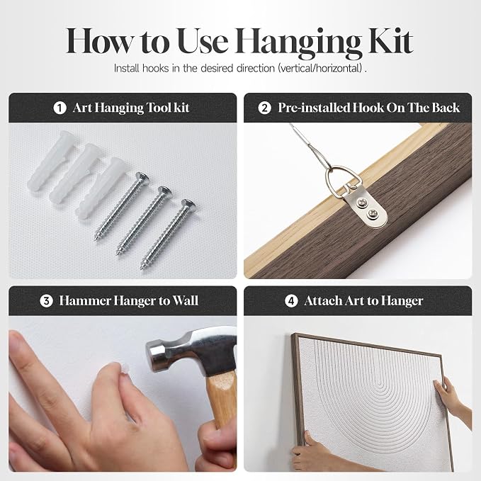 Framed Vintage Farmhouse Wall Art for Living Room, Set of 3 Retro Barn Canvas Prints, Rustic Country Wall Decor for Bedroom Dining Room Office Hallway 20x30 Inch