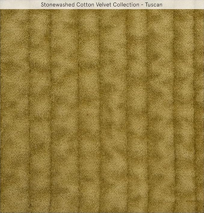 HiEnd Accents Stonewashed Velvet Quilted Euro Sham, 27x27 inch, Tuscan Solid Color, Classic Traditional Rustic Style Luxury Bedding