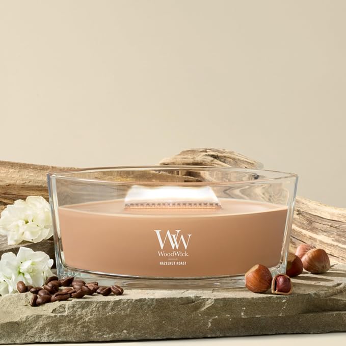WoodWick Hazelnut Roast Ellipse Candle