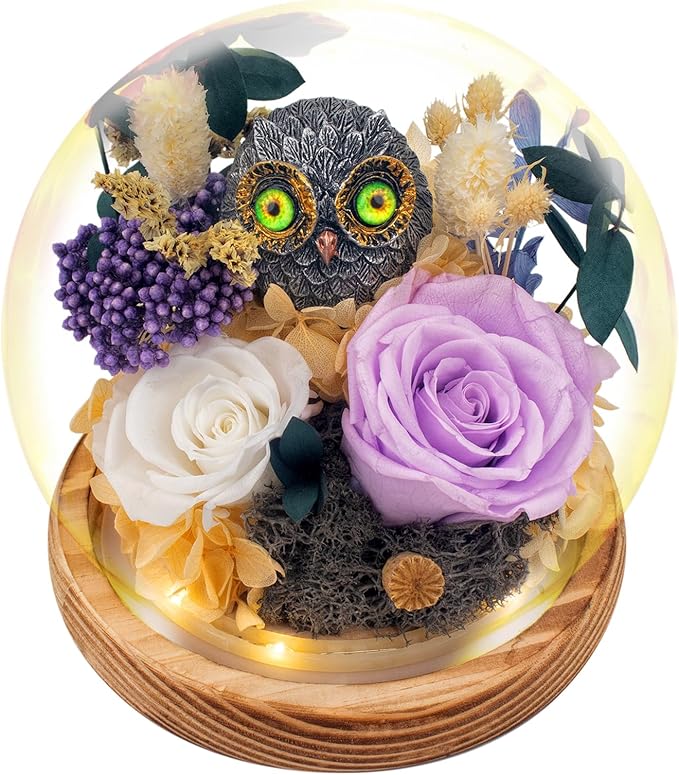 Flowers, Roses Gift - Preserved Flowers & Preserved Roses Gift for Women, Rose Arrangement that Lasts Forever – Birthday Gift for Women,Mother’s Day &Valentine, Flower for Delivery- Lavender