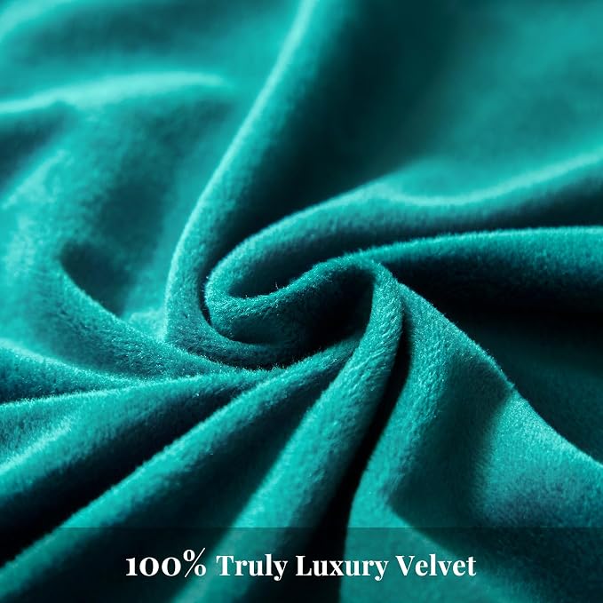 WARMDERN Teal Blue Flannel Velvet Duvet Cover King Size Duvet Cover Bedding Sets, 3pcs Ultra Soft Luxury Textured Modern Crystal Velvet Duvet Covers with Zipper Closure(Teal Blue, King)