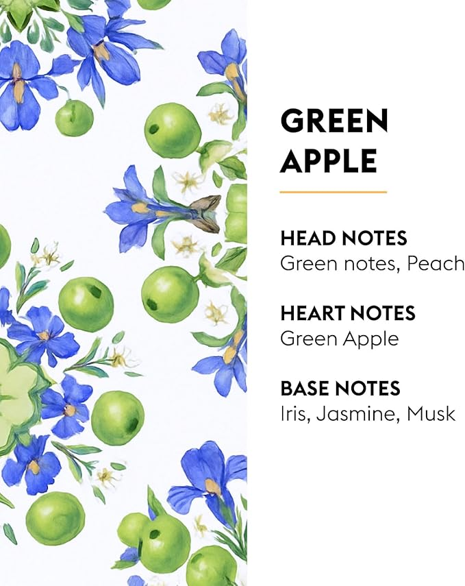 Maison Berger Green Apple Lampe Berger Refill, 500 ml (16.9 fl oz), 2-in-1 Catalytic System, Neutralizes Odors and Diffuses Fragrance, Green Apple, Fresh Notes, Made in France