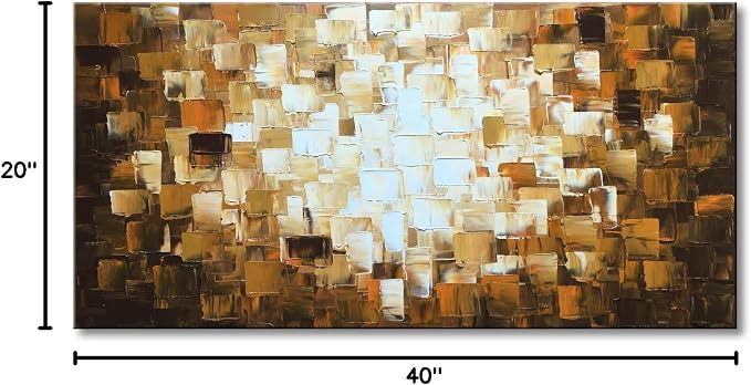 Hand Painted Textured Abstract Oil Paintings on Canvas Modern Wall Art for Living Room Decor Bedroom Home Office