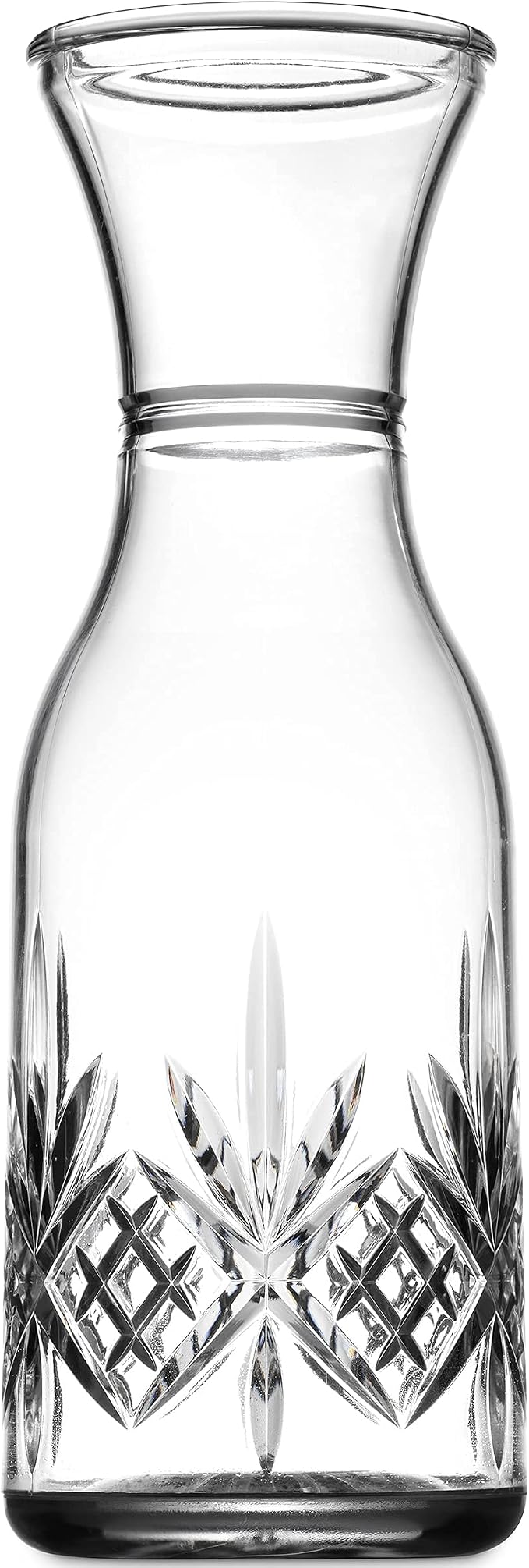 Godinger Carafe Pitcher and Drinking Glasses Set, Acrylic Shatterproof Water Pitcher Wine Decanter with 4 Wine Glasses Tumbler Cups - Dublin Collection