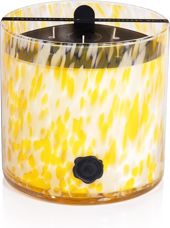 Zodax Apothecary Guild Scented Opal Glass Jar Candle- 128 oz/5-Wick - Portofino