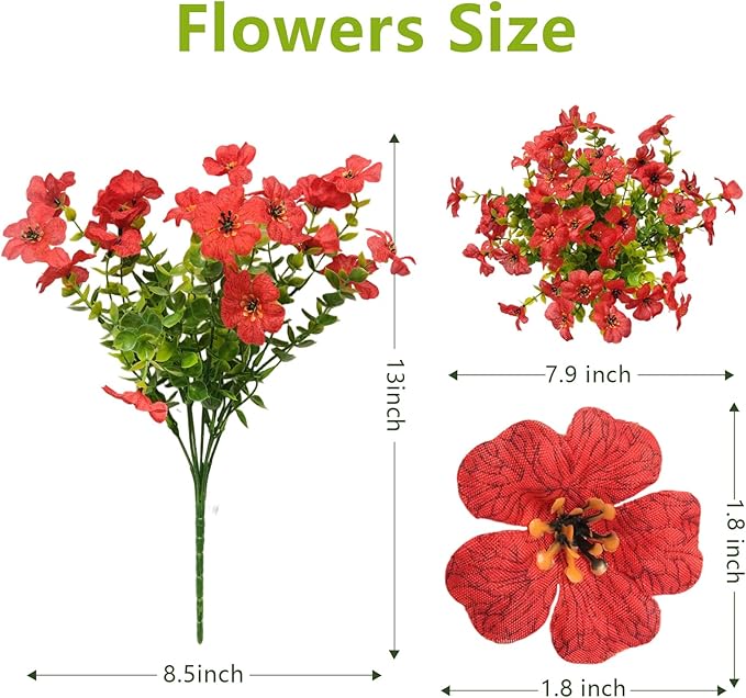 2 Set Artificial Hanging Flowers with Basket for Outdoor Spring Summer Decor - 24 Pcs Realistic UV-Resistant Silk Daisy Hanging Plants for Garden Porch Patio Balcony Yard Home Decoration