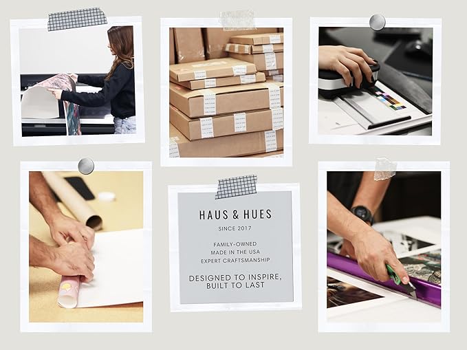 HAUS AND HUES Funny Bathroom Decor & Signs | Funny Bathroom Unscramble Wall Art, Framed Black and White Guest Bath Sign for Powder Room | 12"x16"