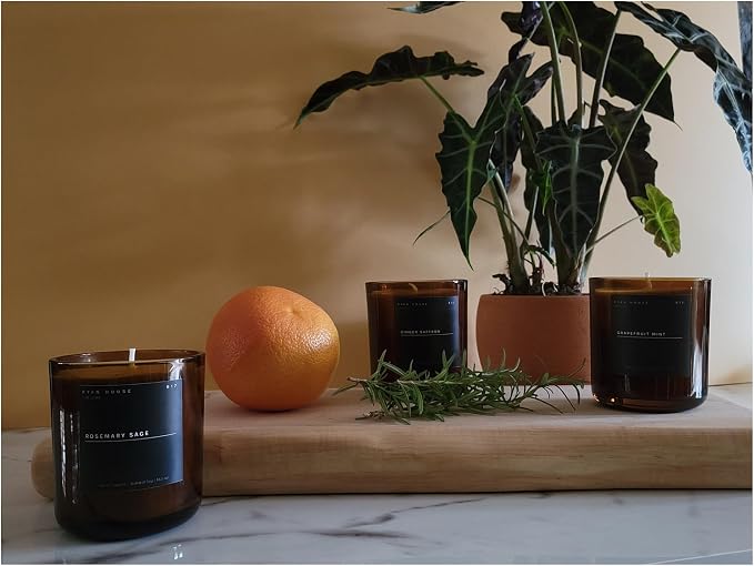 Thoughtfully Designed Ethically Elevated Luxurious 14.5 Ounce Hand Poured Natural Soy Scented Votive Jar Candle for Home or Office, Ranch Water, 85004484801