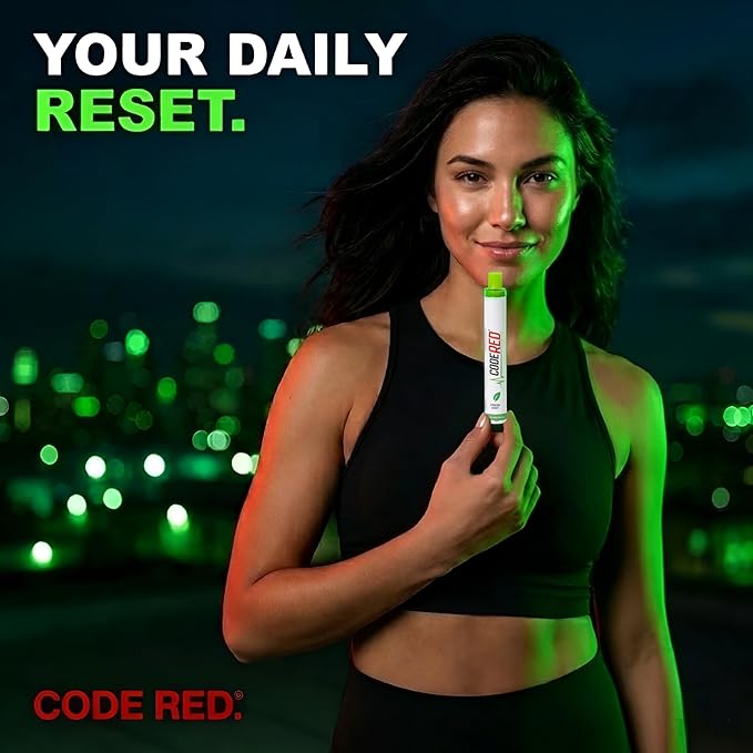 Code Red V-Aid Mullein Mint Diffuser - Plant-Based Herbal Diffuser Stick with Cool Mint, Mullein, Thyme - Relaxation Stick for Daily Balance - 600 Uses - 10 Pack