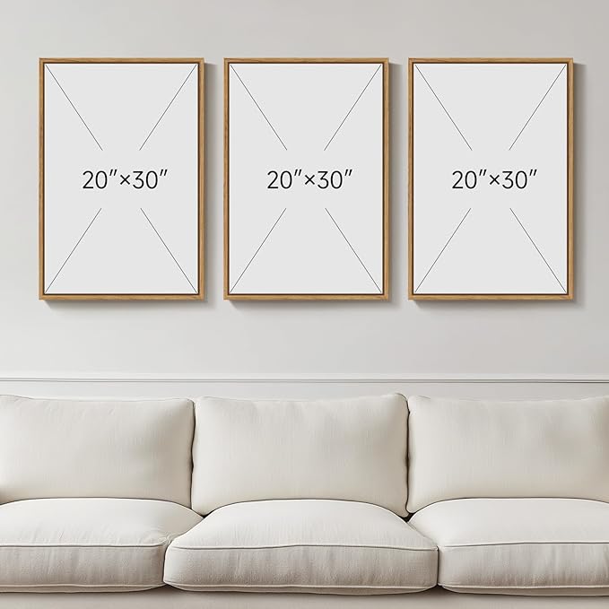 Large Framed Vintage William Morris Wall Art for Living Room, 3 Pieces Strawberry Thief Canvas Artwork for Walls, Retro Classic Floral Illustrations Paintings Pictures for Bedroom, Dining Room, Hallway, Office Wall Decor, Total Size 30x60 in
