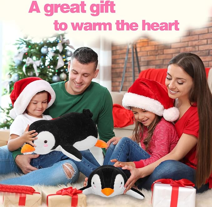 CSVBTRF Weighted Stuffed Animal, 4.2 lbs 19" Penguin Plush Hugging Pillow for Kids Gift - Penguin Stuffed Animal