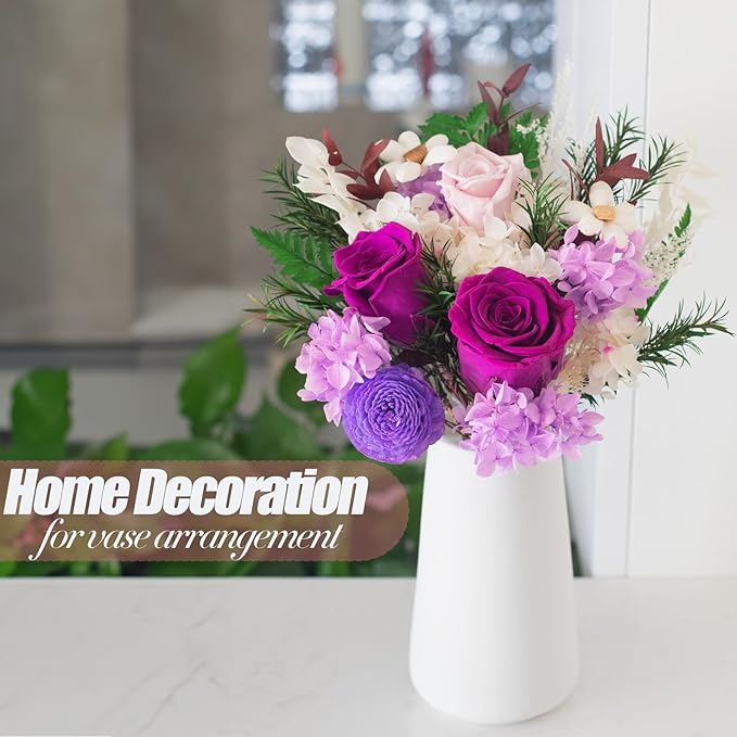 VTJMB Flowers for Delivery Prime, Preserved Flower Bouquet with Box, Birthday Dried Flowers Gift for Women, Mothers Day Gifts for Mom, Wife, Grandma, Friends