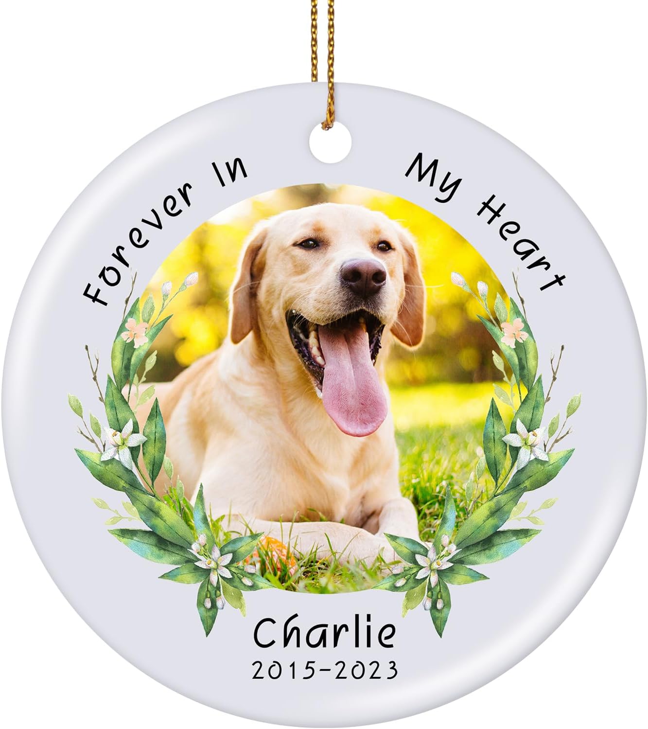 Personalized Pet Memorial Ornament, Custom Photo, Name & Dates, Dog Memorial Gifts for Loss of Dog, Cat, Customized Sympathy Keepsake Ornaments 2025
