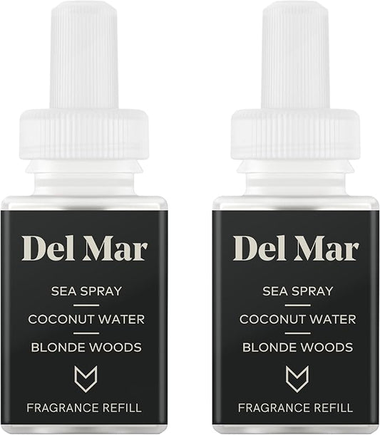 Pura & GUY FOX Home Scent Refill - Smart Home Air Diffuser - Long-Lasting Luxury Fragrance per Refill - Household & Apartment Essential - Clean Diffuser Fragrance - 2 Pack, Del Mar