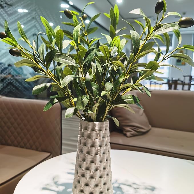 Heleze 39 Inch Artificial Olive Branches for Vases, Fake Plants Greenery Stems with 222 Leaves Faux Olive Tree Branches Home Decor Indoor 4PCS