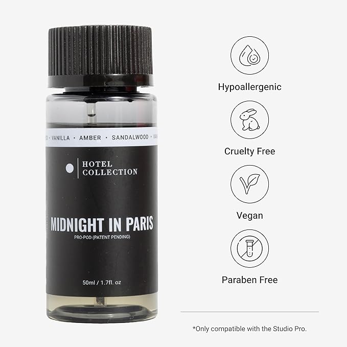 Hotel Collection Diffuser Oil-Midnight in Paris Pro-Pod-Aromatherapy Essential Fragrance Oil-Hints of Lemon, Bergamot, Jasmine& Amber-50ML 1.7 Fl oz