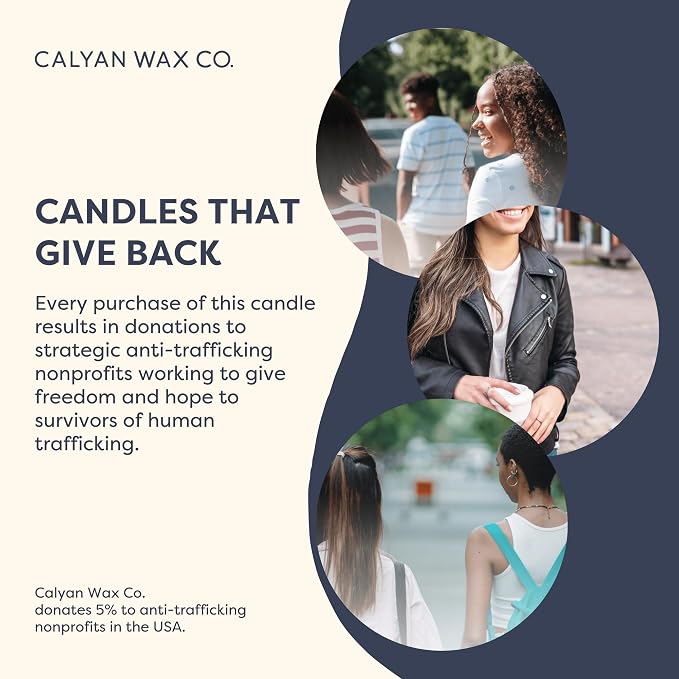 Calyan Wax Co. Smoke & Leather 2 Wick Scented Candle - 37 Hour Burn - Luxury Clean Soy Wax Candles - Long Lasting Large Glass Jar Candle for Home - 8.8oz