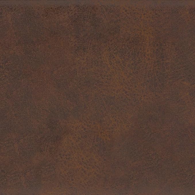 SIMPLIHOME Carlson Ottoman Bench - 45 inch Wide Upholstered Vegan Leather Rectangle Ottoman in Distressed Chestnut Brown, Mid Century Modern Bench for Bedroom or Living Room with Padded Seat