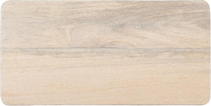 Kate and Laurel Dahl Modern Slatted Wooden Slim Side Table; 16 x 8 x 24; Whitewash; Transitional Wood Narrow End Table for Use as Living Room Plant Stand or Small Bedroom Nightstand