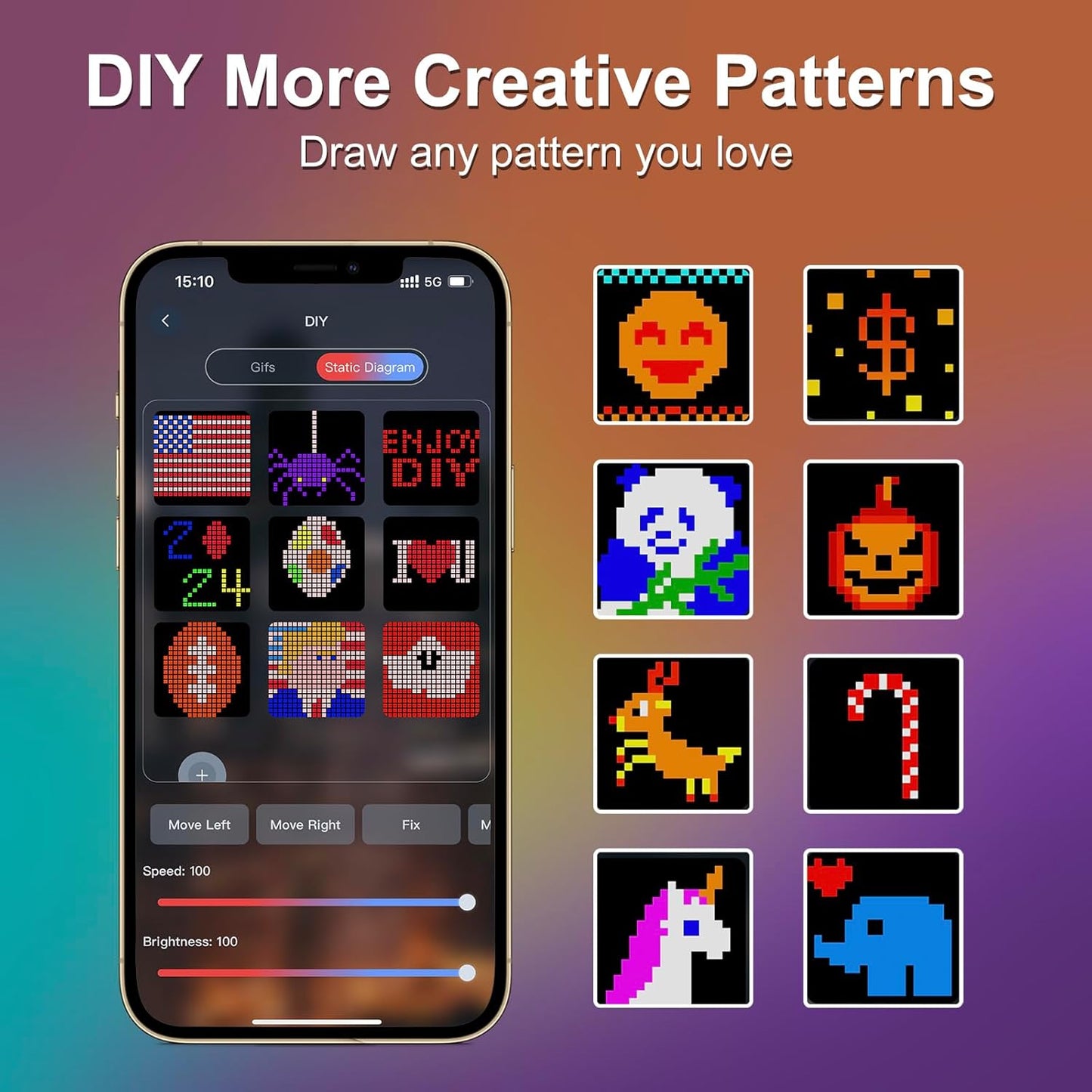 Smart Animated Curtain String Lights Remote APP Control 6.6 x 6.6Ft 400LED RGB Color Changing Waterproof DIY Hanging Window Fairy Light Programmable Music Sync for Christmas,Halloween,4th of July