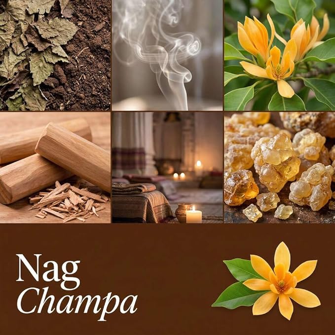 Nag Champa Strongly Scented Hand Poured Vegan Wax Melts, 12 Scented Wax Cubes, 6.4 Ounces in 2 x 6-Packs