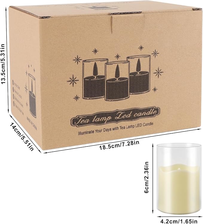 fclayvts 24 Pack Flameless LED Candles with Clear Glass Holder, Battery Operated Real Wax Tea Lights with Remote & Timer, Flickering Warm Light Fireless Votive Candles for Home Wedding Holiday Decor