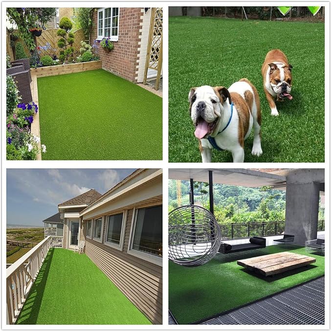 Petgrow Pet Pad Artificial Grass Turf 5.5'x6.5' - Realistic Thick Synthetic Fake Grass Mat for Outdoor Garden Landscape Dog Faux Grass