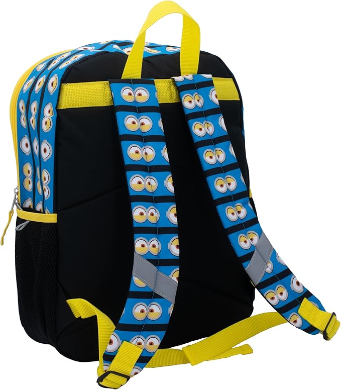 AI ACCESSORY INNOVATIONS Despicable Me Minions 4 Piece Backpack Set for Boys & Girls, Featuring Minions Stuart & Kevin, Kids School Bag, Blue