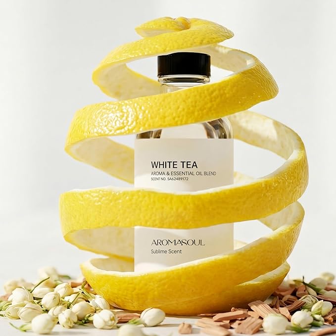 White Tea Aroma Essential Oil Blend Sublime Scent, Hotel Diffuser Oil Inspired by The White Tea Scent - Premium Fragrance Oil No. SA62489172 for Ultrasonic and Waterless Diffusers - 250 mL, 8 fl oz