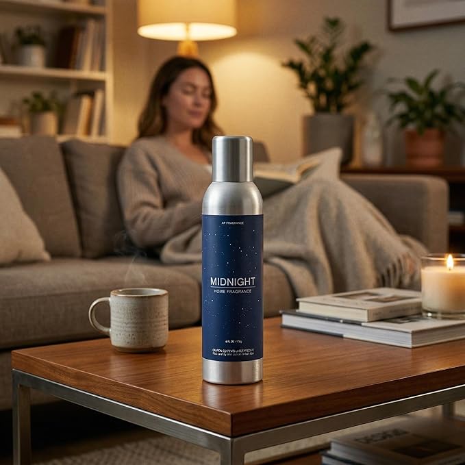 Midnight - Air Freshener Spray - Concentrated Room & Fabric Deodorizer for Home, Car, Office